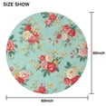 thumbnail image 6 of Pioneer Flower Floral Print Pattern Round Tablecloth 60"x60",Wrinkle Wipeable Table Cloth for Kitchen Dining Room Picnic Patio Party, 6 of 6