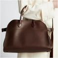 thumbnail image 2 of QIUYI Genuine Leather Tote Bag for Women Large Capacity Work Tote Top-handle Bag Vintage Hobo Handbag Casual Satchel Bag, 2 of 6