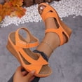thumbnail image 6 of MuXiKeJi Clothes Women's Platform Wedge Sandals 2026, Comfortable Peep-Toe High Heel Wedges for Women Ankle Strap Open Toe Band Dressy Summer Beach Sandals, 6 of 9