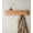 Oak, variant on Wall-Mounted Coat Rack  - Modern Design Coat Rack with Hidden Wall Hooks - Solid Wood Veneer Panel Coat Hanger