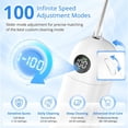 thumbnail image 2 of Portable Water Flosser, 100 pressure levels (0-150-adjustable pressure), mini cordless electric flosser, for teeth cleaning and flossing care, IPX7 waterproof, 250ml water capacity, suitable for brac, 2 of 4