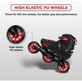 thumbnail image 5 of Endless EL-1033LRED Inline Adjustable Skates - Red - Large, 5 of 6