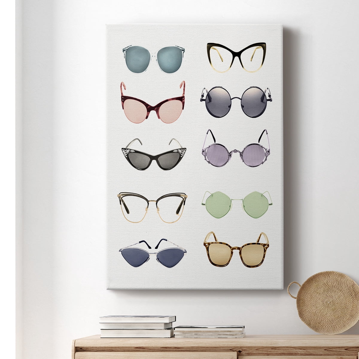 Vintage Glasses I Premium Gallery Wrapped Canvas - Ready to Hang