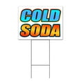 thumbnail image 1 of Cold Soda (18" x 24") Yard Sign, Includes Metal Step Stake, 1 of 6
