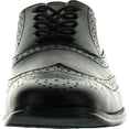 thumbnail image 3 of Coronado Mens Dress Shoe Milano-1 Classic Oxford Fashion Wing Tip Style Leather Lining, 3 of 4