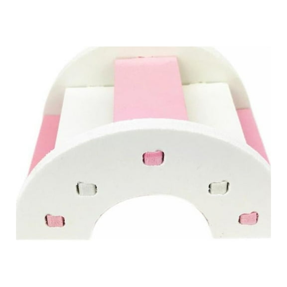 Hamster Rainbow Bridge Toy,Wooden Climbing Ladder Hanging Wooden Chew Toys for Bird Parrot Guinea Pig Chinchilla Chipmunk Sugar Glider Gerbil Mice Squirrel Small Animal Cage Accessories