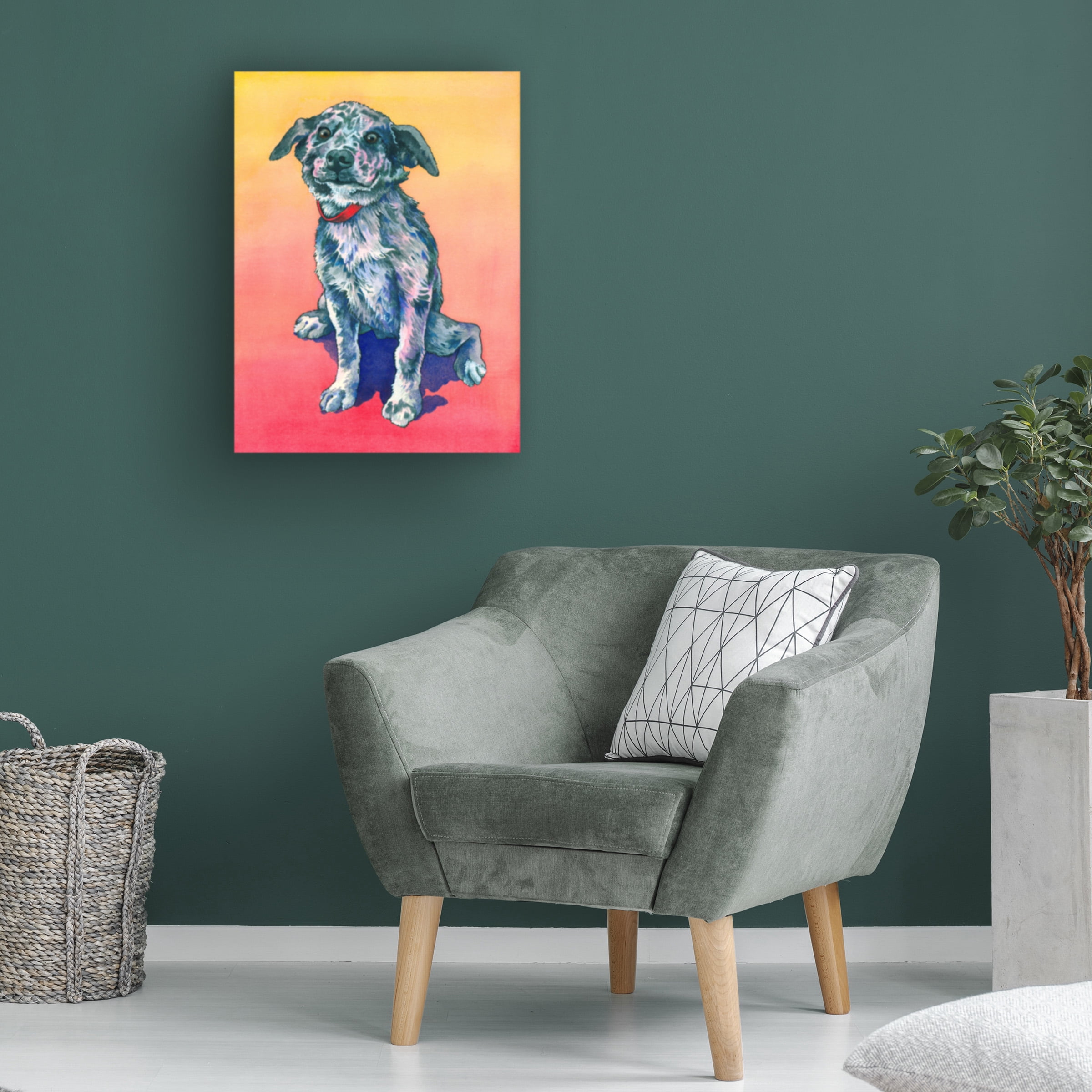 Wendy Edelson 'Simon Puppy' Canvas Art