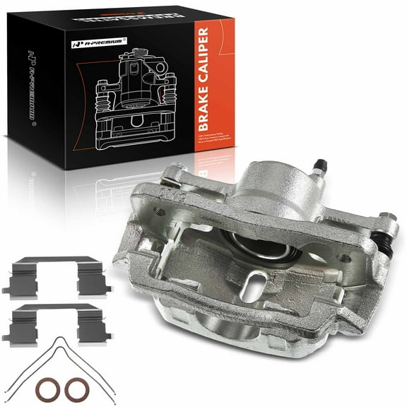 A-Premium Disc Brake Caliper Assembly with Bracket Compatible with Honda Civic 2012-2015 Front Passenger Side