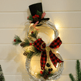 thumbnail image 4 of Guirnalda de Feliz Navidad con luces LED, arreglo de colgante de corona colgante de puerta de decoración de Navidad Adepaton  CPB-CJZ133-2, 4 of 5