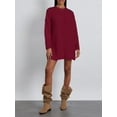thumbnail image 2 of Faithtur Pull Tricoté Automne Hiver pour Femmes Couleur Unie Manches Longues Col Rond Long Tricoté, 2 of 9