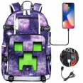 thumbnail image 1 of Minecraft Backpack Usb Backpack For Laptop Kids School Bags, 1 of 5