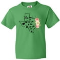 thumbnail image 3 of Inktastic Texas Home is Where the Heart is with Watercolor Floral Youth T-Shirt, 3 of 5