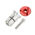 thumbnail image 1 of Electronicheart 1/2/3/5 Bike Headset Expander Stem Top Cap Compression Plug Nut Front Fork Pressure Plugs Core Cycling Parts Bolts Accessories Red 1 Pc, 1 of 6