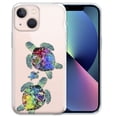 thumbnail image 1 of WIRESTER Soft TPU Clear Case Slim Protective Cover for Apple iPhone 13 6.1" 2021, Clear Sea Turtles Family, 1 of 3