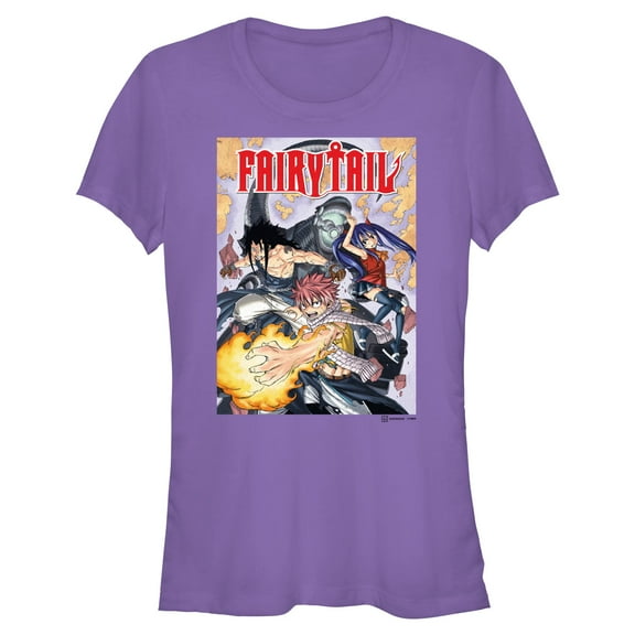 Juniors Fairy Tail Manga Cover T Shirt