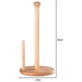 thumbnail image 3 of Soporte para pañuelos de cocina BLESIY Dispensador de papel de goma para encimera de madera 35 cm, 3 of 7