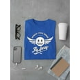 thumbnail image 3 of Fly Away - Retro Winged Emoji Graphic Men's T-shirt, 3 of 4