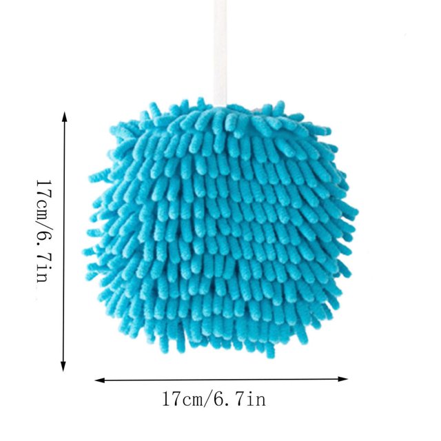 Towels for Bathroom Snow Handball Absorbent Thickened Kitchen Drying Towel 17x17x2.5cm,Hand Towels for Bathroom Lint Free Hanging Wipe for Dishes Sponge Included
