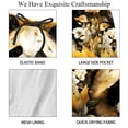 thumbnail image 4 of luoweisi Men's Beach Shorts Quick Dry Swim Trunks with Mesh Lining Panda Sunflower L, 4 of 5
