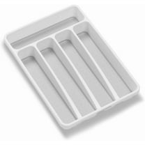 Mini Silverware Tray, White