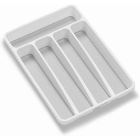 Mini Silverware Tray, White