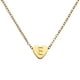 thumbnail image 1 of Collar Inicial de Corazón Uxcell para Mujeres, Cadena de Acero Inoxidable Baño de Oro de 18K, Collar Personalizado con Letra E para Regalos de Joyería para Mujeres, Tono Dorado, 1 of 6