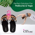 thumbnail image 3 of Pedi Couture Sandalias de pedicura para mujer - Pantuflas separadoras de dedos - Cebra - XL (10-11), 3 of 5