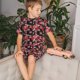 thumbnail image 4 of Balery Rose Flowers Conjunto de Pijama Infantil de Manga Corta con Estampado – Ropa de Dormir de Algodón Suave-Small, 4 of 6