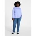 thumbnail image 2 of Terra & Sky Women's Plus Size Fleece Sweatshirt, Size 0X-5X, 2 of 5