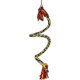 thumbnail image 1 of 1,5 M loro colorido escalada cuerda columpio juguetes soporte para loros con campana y Clip colgante para loros, periquitos, guacamayos, periquitos,, 1 of 5