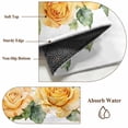 thumbnail image 5 of Yellow Roses Area Rugs 5x7 ft Spring Wreath Watercolor Flowers Washable Rug Non Slip Indoor Carpet Absorbent Floor Mat for Living Room Bedroom Dining Room, 5 of 9