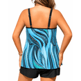 thumbnail image 4 of Plus Size Tankini Swimsuits for Women Tummy Control Bathing Suit with Boyshorts Two Piece Modest Swimwear Full Coverage, 4 of 8