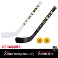 thumbnail image 2 of Franklin Sports Boston Bruins NHL Mini Hockey Stick Set - NHL Team Knee Hockey Stick and Ball Set - Two Players - Great Toy for Kids, 2 of 7