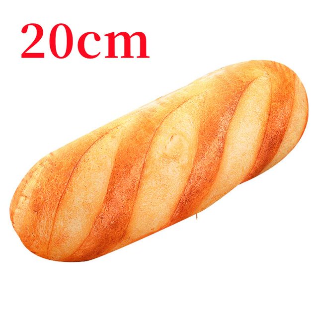Almohada de peluche de pan de Baguette gigante de la vida Real, juguete suave y divertido de simulación de comida, cojín creativo, regalo de cumpleaños y Navidad qym unisex