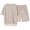B1-Beige240, variant on Puliio Men's Summer Waffle Knit Pajamas Set Short Sleeve Crew Neck Top & Shorts With Pockets Sleepwear Sets 2 Piece