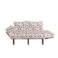 thumbnail image 2 of Christmas Futon Couch, Xmas Santa Claus Tree on Colorful Polka Dot Backdrop Surprise Boxes Art, Daybed with Metal Frame Upholstered Sofa for Living Dorm, Loveseat, Green and Red, by Ambesonne, 2 of 4