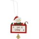 thumbnail image 1 of Adorno para árbol de Navidad con dibujo de Papá Noel, pequeño letrero colgante con campanas navideñas, 1 of 2
