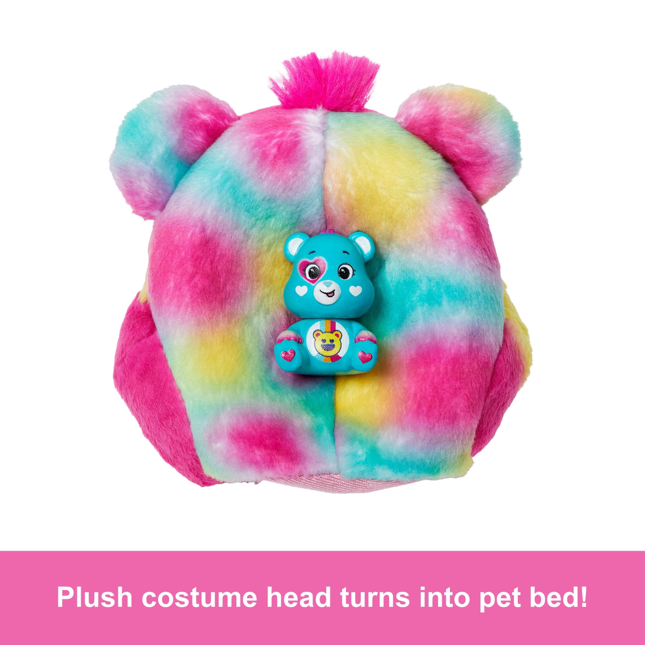 Barbie Cutie Reveal Care Bears Doll & Accessories, Series 2 Good Vibes Bear with 10 Surprises