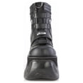 thumbnail image 5 of Demonia BOXER-70 Men's 4" Platform Ankle Boots with Straps & Embroidered Spider Web Side Panels, 5 of 5