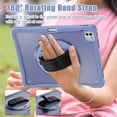 thumbnail image 6 of Case For Apple iPad Pro 11 2025 / 2024 Handle Protective Cover 360° Rotating Ring Stand, Shockproof Dropproof Case For Kids Kickstand & Pencil Holder & Shoulder Strap,Lavender Grey, 6 of 8