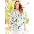 thumbnail image 5 of Catherines Women's Plus Size Pleated Linen Tunic, 5 of 5