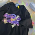 thumbnail image 3 of Camiseta con estampado de frutas Kawaii para mujer, de manga corta Camiseta holgada Harajuku, camiseta de gran tamaño, ropa Y2k, Camiseta estampada de Anime, 3 of 5