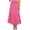 Hot Pink, variant on Womens Pleated Skirt Summer Casual Solid Skirt High Waist Tiered Ruched Skirts