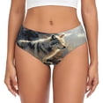 thumbnail image 1 of Fotbe Wolf Family Winter Wonderland Calzones Estampados para Mujer – Ropa Interior de Algodón, Cómoda, Suave y Elástica-Small, 1 of 6