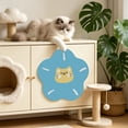 thumbnail image 4 of Cat Scratching Boards, Wall Mounted or Flat, Cat Toy, Cute Floral Design Cat Scratcher Mat Cardboard Scratching Pad for Indoor Cats Wall Stick Furniture Protector Gifts for Pets, Pink, 4 of 5
