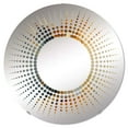 thumbnail image 2 of Designart "Brown Luxury Abstract Fluid Art" Abstract Liquid Ink Starburst Round Wall Mirror - Abstract Oval Printed Decorative Mirror - Multiple Color Options, 2 of 5