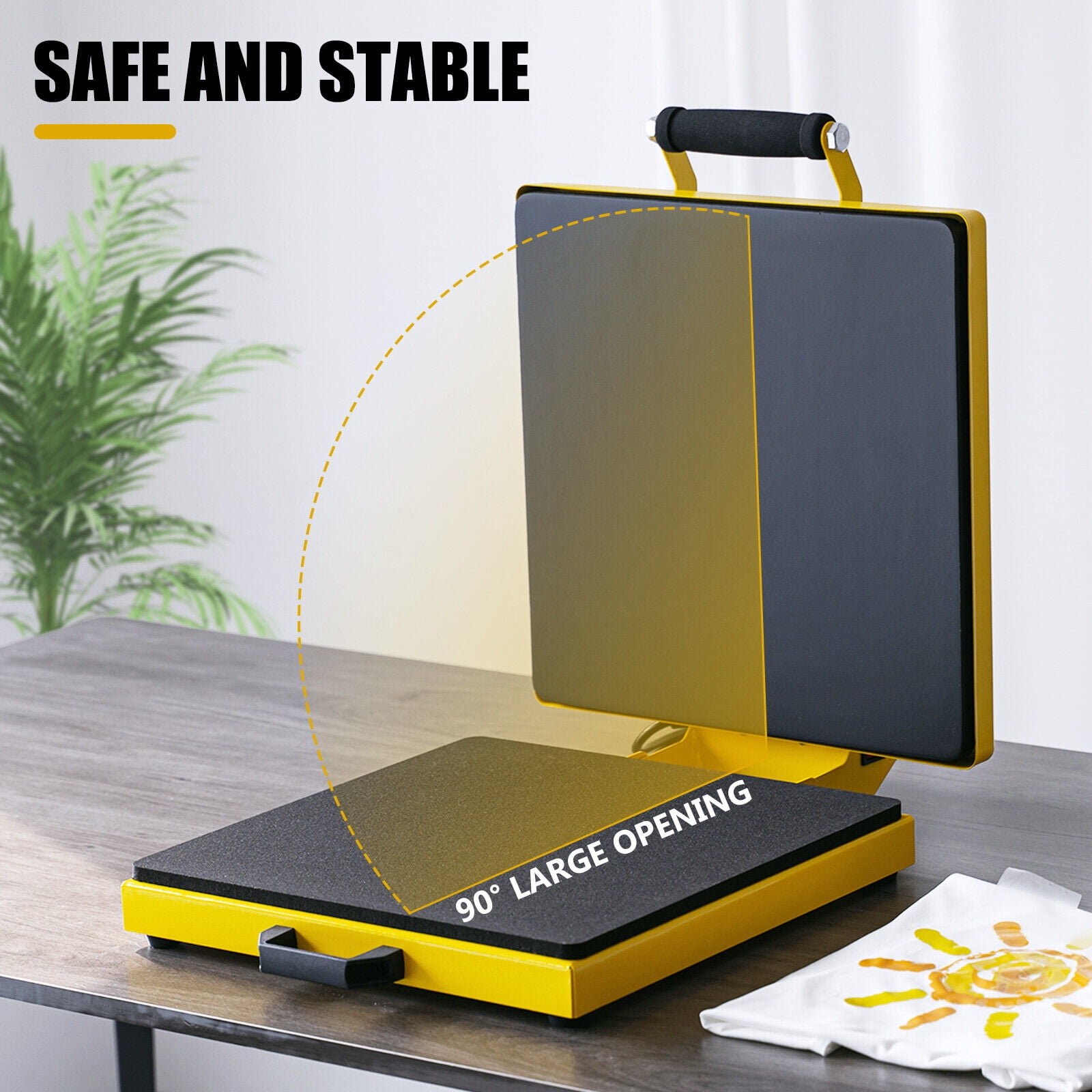 SHZOND Clamshell Heat Press Machine 15 x 15 Inch Large Heat Press Digital Control Heat Transfer Machine for T-Shirts, Bag, Mouse Pad