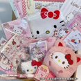 thumbnail image 3 of Caja de regalo de cumpleaños Kawaii Sanrio Hello Kitty Kuromi, colgante de muñeco de peluche Cinnamoroll My Melody, accesorios de Anime con corazón femenino bonito, 3 of 4