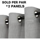 thumbnail image 2 of Cortinas de lino Paneles de cortina de mezcla de lino natural para sala de estar/cortinas transparentes de lino que reducen la luz 84 pulgadas de largo Juego de 2 paneles Paneles de ventana con ojales de níquel, gris natural52 pulgadas de ancho x 84 pulgadas de largo, 2 of 5