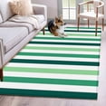 thumbnail image 5 of Area Rug 48×72in, Sage Green Gradient Stripes Watercolor Floor Carpet Living Room Rug, Geometric Line Non-Slip Welcome Mat Indoor Rugs for Bedroom Dining Room, 5 of 9